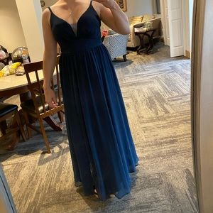 Azazie Rayna Dark Navy Bridesmaid Dress